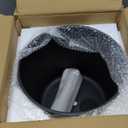 12inch Black Plant Pots for Indoor Plants Large Boho Flower Pot with Stand Modern Planters with Gold Floral Embossed Standing Planter with Drainage for Living Room, Office, Garden or Balcony