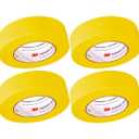 3M Automotive Refinish Masking Tape, 36 mm x 55 m, High-Temperature Resistant  4-Pack for Clean Paint Lines