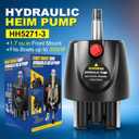 HH5271-3 Hydraulic Steering Helm Pump – 1.7 cu in Front Mount Replacement for Seastar Helm, Up to 300HP Engines, 4.9 Lock-to-Lock Turns, Built-in Lock Valve,Compatible with Boat Hydraulic Steering Kit