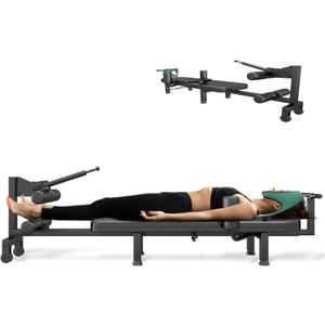 Fitness Full Body Traction Bed, Massage Cervical Traction Table & Lumbar Traction Bed, Stretch Decompression Machine for Tension Relief, Lumbar Stretching