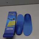 Plantar Fasciitis Feet Insoles Arch Supports Orthotics Inserts Relieve Flat Feet, High Arch (Mens 7-7 1/2 | Womens 9-9 1/2) (New Blue)