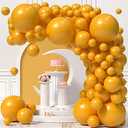 KALOR Lemon Yellow Balloons Garland Arch Kit 110Pcs - Different Sizes 18/12/10/5 Inch Party Balloons for Birthday Baby Shower Wedding Graduation Party Decorations