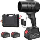 Leaf Blower Cordless with Battery and Charger,21V Electric Handheld Leaf Blower, 950000RPM Powerful Fan with Adjustable Speed, Lightweight Blower for Patio, Lawn, Blowing Leaves and Snow(Black)