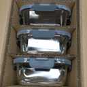 M MCIRCO [5Pack,36 Oz] Glass Meal Prep Containers 2 Compartments Portion Control with Upgraded Snap Locking Lids Glass Food Storage Containers, Microwave, Oven, Freezer and Dishwasher (4.5 Cups)