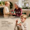 Storieme Christmas Nativity Set Indoor: 8-Piece 7.56 Inches Religious Resin Figurines Nativity Scene for Farmhouse Tabletop Decor Holiday Tradition