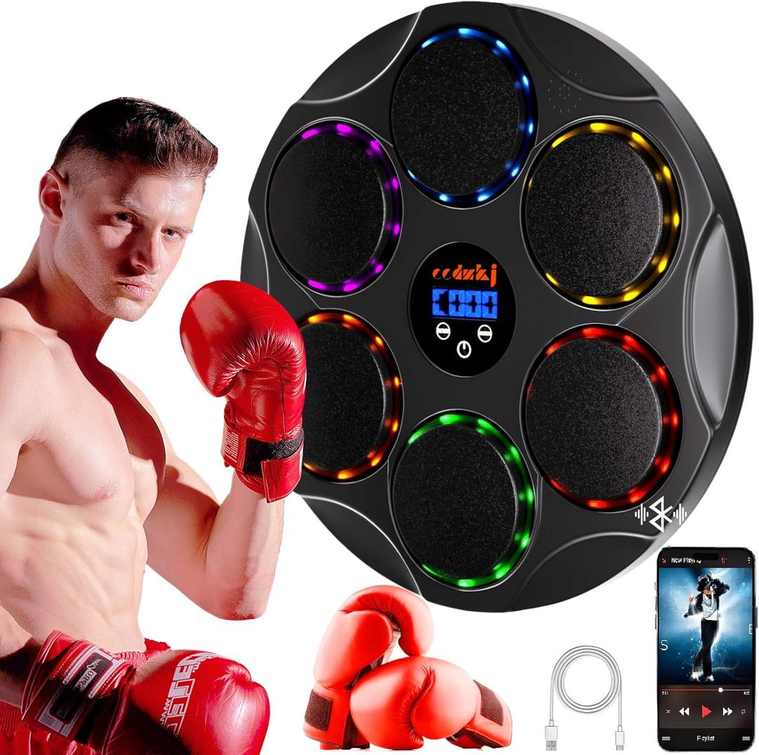 Boxing Machine,Music Boxing Machine for Adults,Boxing Training Equipment,Boxing Game Wall,Wall Punching Pad,Music Boxing Machine for Teenager,Boxing Music Workout Machine for Home and Gym