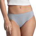 Fruit of the Loom womens No Show Seamless Underwear, Amazing Stretch & No Panty Lines, Available in Plus Size (6, Bikini - 6 Pack - Colors May Vary)