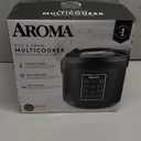 AROMA 12-Cup (Cooked) Digital Rice & Grain Multicooker (ARC-966BD), Black