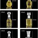 AlifordGlass Mini Glass Bottles with 6 Different Shapes Can be Used for Self-Made juicing, Wine Bottles or Whiskey Decanter