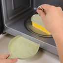 3 x Shaloxar Small Broom and Dustpan Set,mini Compact Portable, for Home, Sofas, Kitchen countertops, Storage Shelves, Office desks, bathrooms, and pet Areas (Green)