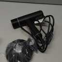 Hair Dryer, High-Speed Ionic Low Noise Blow Dryer, Powerful 1600 Watt Motor for Fast Drying and Straight & Wavy Hair, Lightweight, Professional Hairdryer with Diffuser & Nozzle for Home Salon Travel (Black)