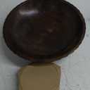 EDHAS Mango Wood Decorative Wooden Bowl Hand Carved Home Decor for Dining Table Center, Living Room, Kitchen Dcor (12" x 12' x 4.75")