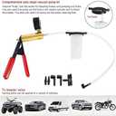 Hand Held Vacuum Pump Tester Set Vacuum Gauge and Brake Bleeder Kit for Automotive with Adapters Case