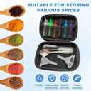 6 Pack Travel Size Seasoning Containers With Spoons, LeakProof Airtight Seasoning Jars For Outdoor Camping, Backpacking And Home Cooking