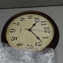HYLANDA Wall Clock, Bronze Silent Non Ticking Classic Battery Operated Clocks, Decorative for Living Room, Bedrooms, Kitchen, Office (16 inch)