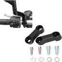 Watris Veiyi Motorcycle Mirror Extenders - Aluminum Alloy Adapter for Rearview Mirrors with M10 or M8 Mounting Apertures