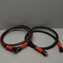 Hybrid Lead In Garden Hose 5/8 IN. x 6 FT, Heavy Duty, Lightweight, Flexible with Rotatable Grip Handle and Solid Brass Fittings, Gray+Orange