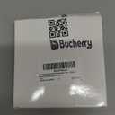 Bucherry 6 Pcs Orange Reserved Table Signs 3.9 x 3.5 for Wedding Clear Acrylic Reserved Seating Signs Stands with Cursive Letters for Table Wedding Reception Party Meeting Restaurant Ceremony