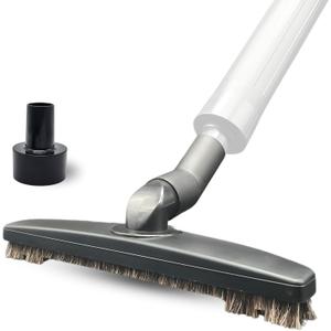 for Shop Vac Upgraded Vacuum Brush Attachment with Horse Hair Soft Bristles and Flexible Brush Head - Work on Low Carpet, Hardwood/Tiles/Hard Floors (for Shop-Vac Using 1 1/4'' & 2 1/2'' Accessories)