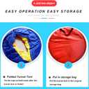 Kids Play Tunnel Tent for Toddlers, Colorful Pop Up Crawl Tunnel Toy Tent for Baby Infant Children or Dog Cat Pets, Indoor & Outdoor Toys for Boy and Girl Backyard Playset