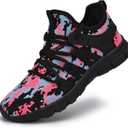 AOE Womens Fashion Walking Running Shoes Ultra Lightweight Breathable Mesh Tennis Shoes Non Slip Athletic Workout Gym Sneakers (Size 11, Camouflage Black)