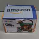 Play22 6-Piece Plush Talking Jungle Animals Set with Carrier for Kids, Babies & Toddlers - Elephant, Tiger, Lion, Zebra, Monkey