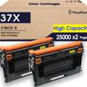 MasaiMara 37X CF237X High Capacity Compatible Toner Cartridges Replacement for HP Enterprise M608dn M608n M609dn Enterprise Flow MFP M631h M632z M632 M632h M631 M631dn Printer (Black, 2-Pack)
