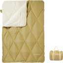 BISINNA Double Sleeping Bag Flannel Two Person Camping Sleeping Bag, 9.9LB