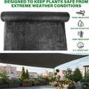 winemana 120x6 FT Outdoor Shade Cloth for Garden & Plants - 40% Large Black Mesh Tarp, UV Resistant Woven Shade Fabric for Greenhouse Farm Row Cover Vegetables Sun Protection Poultry Run