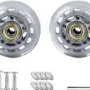 3 Inch Inline Skate Wheels with Bearings, Washers and Wrenches Complete Repair Set for for Indoor Outdoor (2)