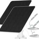 Solar Panel Charger, Waterproof Solar Panel Charger with Charging Cable (1 Pack)