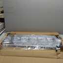 Amazon Basics 50-Pair Shoe Rack Organizer, Chrome, 35.8 x 14.6 x 59.5 inches