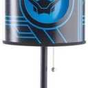 Marvel Black Panther Printed Double Shade Table Lamp, 18" H x 9" W