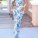 PRETTYGARDEN Womens Strapless Maxi Dress 2026 Summer Floral Bodycon Sleeveless Tube Back Slit Wedding Guest Cocktail Dresses (XXL)