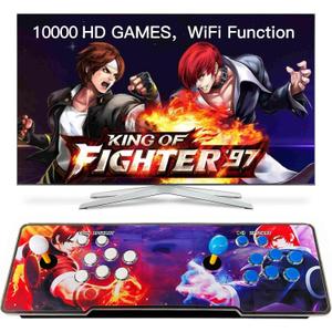 FVBADE[10000 in 1] 18S Pro Pandora Box Arcade Game Console WiFi Function to Add More Games Compatible PC & Projector & TV ,3D Games 4 Players Category Favorite List Save/Search/Hide/Pause, Whole