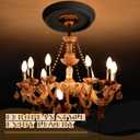BBTO 2 Pack Black Ceiling Medallion for Light Fixtures and Ceiling Fans Chandeliers 10" Od x 3.5" ID(Classic)