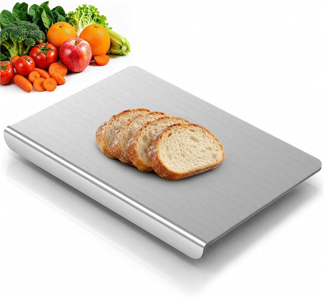 Titanium Cutting Boards for Kitchen, Pure Titanium Cutting Board, Non-Toxic Chopping and Kneading Board, Dishwasher Safe for Meat, Fruits, Vegetables and Baking, Includes Cutting Mat, "24 * 16"