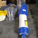 Blue handheld pool vacuum