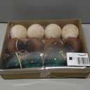 Christmas Tree Ornaments Velvet Balls - 12 Pcs Shatterproof Christmas Tree Hanging Bulbs Decorations Set for Holiday Party Xmas - Multicolor Green Brown Neutral - 3.15 Inch (80mm)