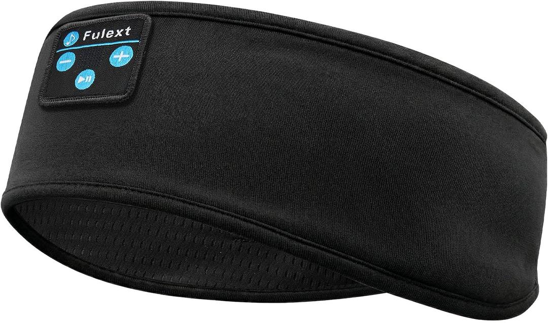 Sleep Headphones Wireless Bluetooth,Headband Headphones for Side Sleepers, Sleep Seadphones,Ideal for Housework,Travel,Yoga,Workout,Running,Sports,Gift (Black & Black)