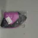 Kids Girls Ponytail Sun Hat Wide Brim UV Protection Summer Bucket Cap (Purple)