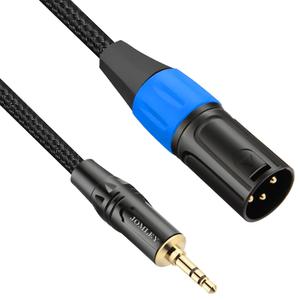 3.5mm to XLR Cable, XLR to 3.5mm Unbalanced Aux Micphone Cable, 1/8 inch Mini Jack Stereo to XLR Male Cord Adapter for Cell Phone, Laptop, Speaker, Mixer - 3.3ft (3.3 feet)