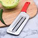 Dual Blade Julienne Cutter, Stainless Steel Shredder Knife, Multifunctional Vegetable Cutter, Sharp Blades Durable Julienne Cutter, Easy to Clean