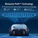 (2026 New) BUBLUE C20H Gen2 Pool Vacuum for Inground Pools, Corded & Cordless Hybrid Pool Cleaner Robot with Smart Navigation, APP, Cleaning Floor/Wall/Shallow for Pool Up to 1615 Sq.Ft, Matte Silver