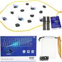 Magnetic Chess Game,Magnetic Chess Game with Stones,Magnetic Chess Strategy Game for Kids and Adults,Family Board Games Set, Party Travel Desktop Magnetic Strategy Game