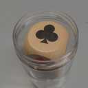 2IN Large Trump Marker Dice, Wooden Euchre Cube Trump Game Marker, Great Dice Cube for Euchre Pinochle Bridge Playing Cards