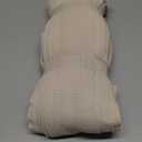 Pinch Pleat 72 x 96 Inch Linen Curtains for Living Room Divider Pleated Drapes with Hooks Rings Back Tab Beige Neutral Sheer Curtains 96 Inch Length for Sliding Door Dining Bedroom Ceiling Window 8Ft