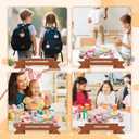 VISATOR 50pcs Mini Stuffed Animals Keychains Small Plush Toys Bulk for Claw Machine Prizes, Christmas Party Favors for Kids, Classroom Rewards, Carnival Gifts, Goodie Bags, Easter & Birthday Gifts