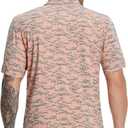 Mens Golf Shirts Short Sleeve Moisture Wicking Dry Fit Print Performance Athletic Casual Golf Polo Shirts for Men (XXL)