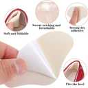 6 Pairs Heel Grippers for Loose Shoe Heels Cushion Pad Heel Pads for Shoes Men Soft Boot Shoe Too Big Men Women Heels Slipping Beige